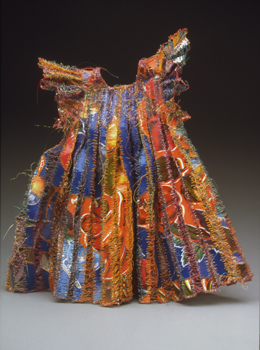 donna marder stellita 2003 sewn mexican oilcloth and mylar size 2 dress.jpg