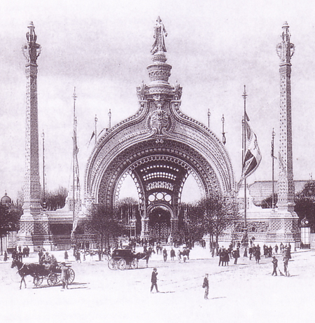 entrance gate to the Paris World Exposition in 1900 by rene binet based on haeckels drawings of radiolarians.jpg